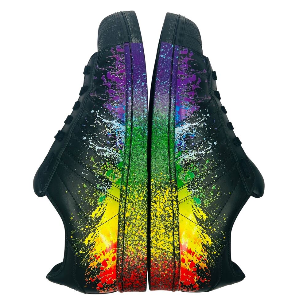 Adidas Superstar Pride Pack Paint Splatter Black Sneakers BB1687 Mens 9.5